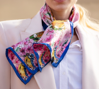 Clare Haggas: The First UK Brand to Produce Double-Sided Silk Scarves