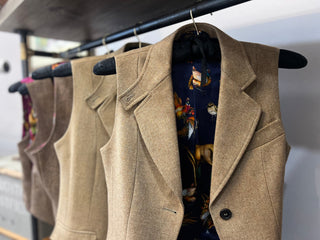 Our tailored collection celebrates the art of precision and elegance with that extra special Clare Haggas flair, these limited edition coats and waistcoats are as timeless as they are distinctive.