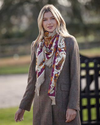 George & Friends Toffee Wool Silk Shawl