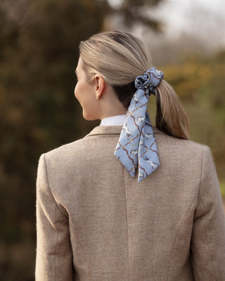 Equestrian Medium Tail Silk Scrunchie