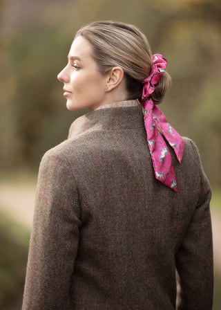 Equestrian Medium Tail Silk Scrunchie