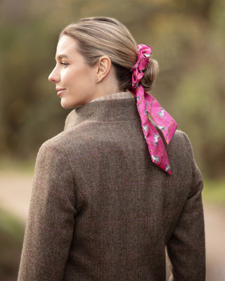 Equestrian Medium Tail Silk Scrunchie