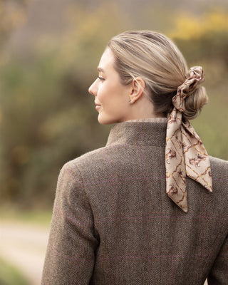 Equestrian Medium Tail Silk Scrunchie