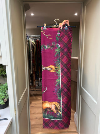 S7P9 caledonia mulberry wool silk wrap