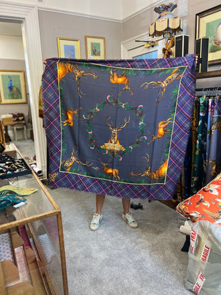 S2P26 Caledonia Sofy Amethyst wool Silk Shawl