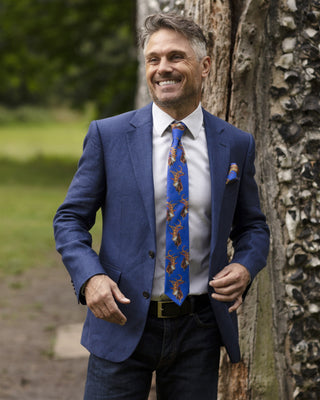 Bruce Admiral Blue Silk Tie