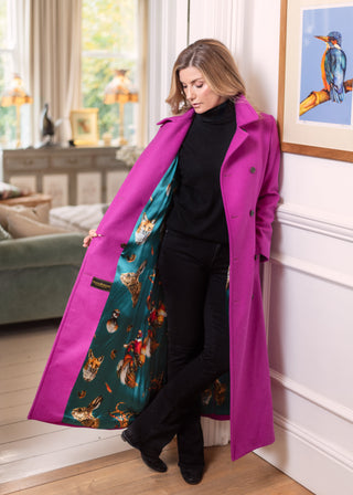 Long Cerise Pink Coat