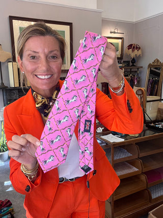 S1P27 Rearing To Go Hot Pink Tie