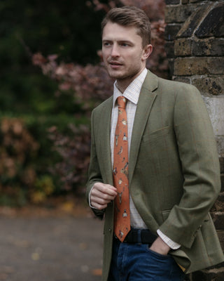 A Head of the Game Burnt Orange Gentlemen's Tie