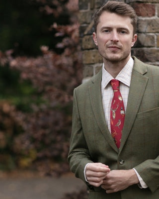 A Head of the Game Red Gentlemen's Tie
