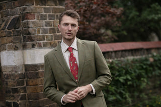 A Head of the Game Red Gentlemen's Tie