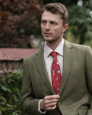 A Head of the Game Red Gentlemen's Tie