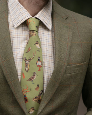 A Head of the Game Fern Green Gentlemen's Tie