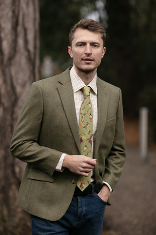 A Head of the Game Fern Green Gentlemen's Tie