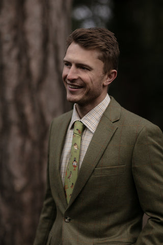 A Head of the Game Fern Green Gentlemen's Tie