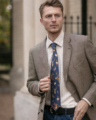 A Head of the Game Navy Gentlemen's Tie