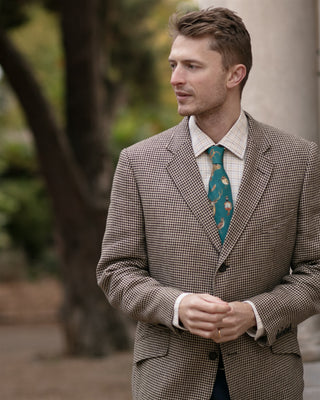 A Head of the Game Teal Gentlemen's Tie