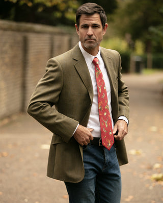 A Head of the Game Red Gentlemen's Tie