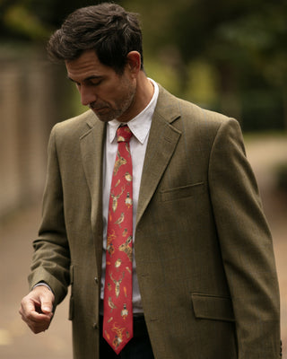 A Head of the Game Red Gentlemen's Tie