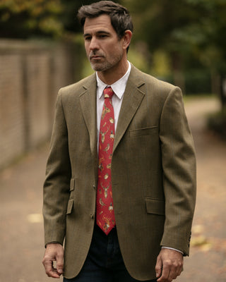A Head of the Game Red Gentlemen's Tie