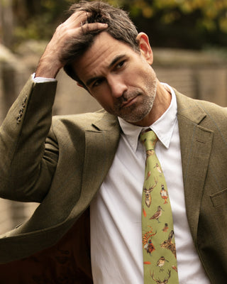 A Head of the Game Fern Green Gentlemen's Tie