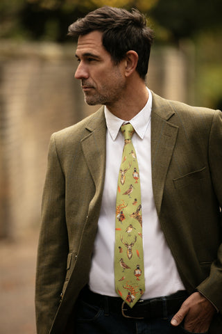 A Head of the Game Fern Green Gentlemen's Tie