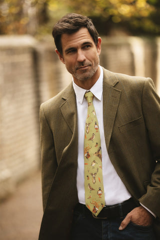 A Head of the Game Fern Green Gentlemen's Tie