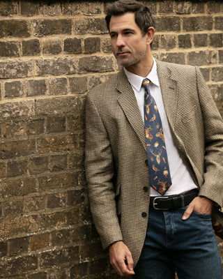 A Head of the Game Navy Gentlemen's Tie