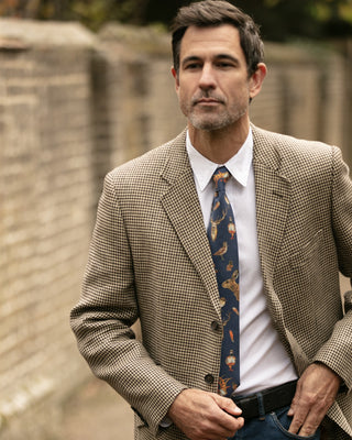 A Head of the Game Navy Gentlemen's Tie