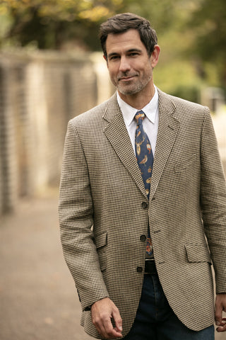 A Head of the Game Navy Gentlemen's Tie