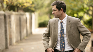 A Head of the Game Navy Gentlemen's Tie