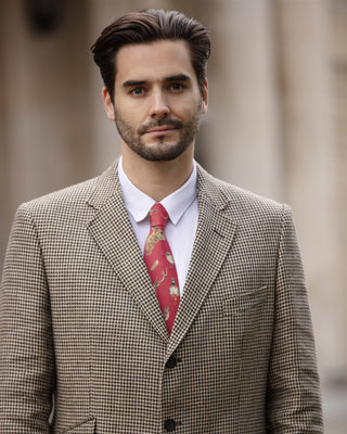 A Head of the Game Red Gentlemen's Tie