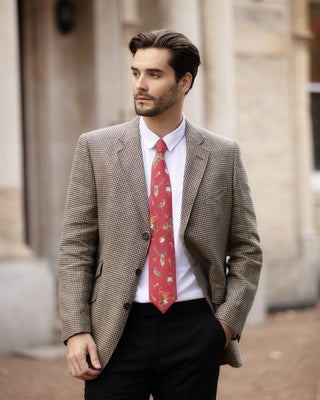 A Head of the Game Red Gentlemen's Tie