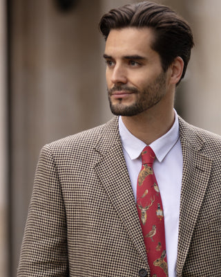 A Head of the Game Red Gentlemen's Tie