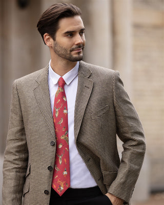 A Head of the Game Red Gentlemen's Tie