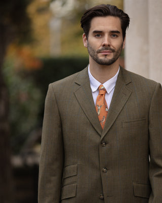 A Head of the Game Burnt Orange Gentlemen's Tie