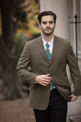 A Head of the Game Teal Gentlemen's Tie