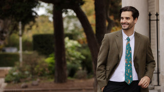 A Head of the Game Teal Gentlemen's Tie