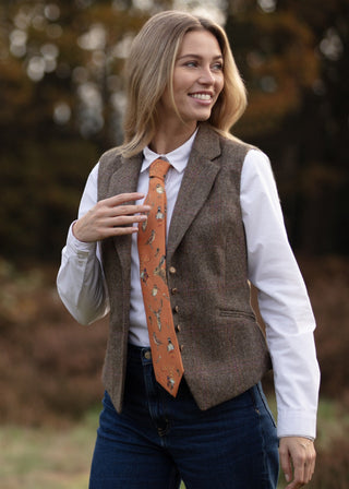A Head of the Game Burnt Orange Ladies Tie