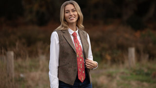 A Head of the Game Red Ladies Tie