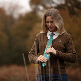A Head of the Game Teal Ladies Tie
