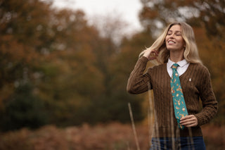A Head of the Game Teal Ladies Tie