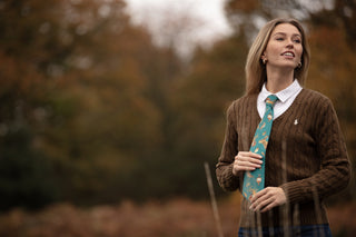 A Head of the Game Teal Ladies Tie