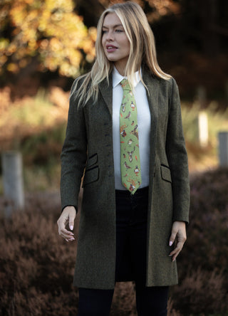 A Head of the Game Fern Green Ladies Tie