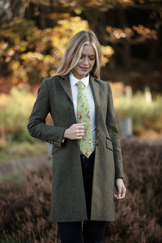 A Head of the Game Fern Green Ladies Tie