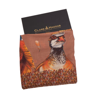 A Head of the Game Mocha Wool Silk Wrap