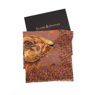 A Head of the Game Mocha Wool Silk Wrap