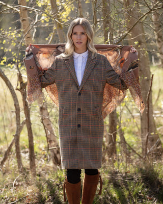 A Head of the Game Mocha Wool Silk Shawl