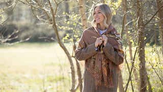 A Head of the Game Mocha Wool Silk Shawl