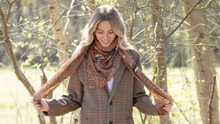 A Head of the Game Mocha Wool Silk Shawl